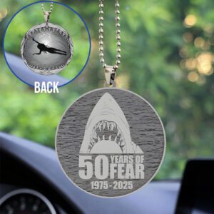 Jaws Custom Shape 2-sided Acrylic Car Ornament GCL1057