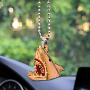 Jaws Custom Shape 2-sided Acrylic Car Ornament GCL1080
