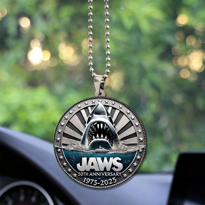 Jaws Custom Shape 2-sided Acrylic Car Ornament GCL1084