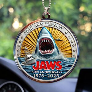 Jaws Custom Shape 2-sided Acrylic Car Ornament GCL1114