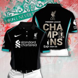 Liverpool FC Champion 2024/25 Premier League Polo Shirt GCL1523