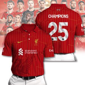 Liverpool FC Champion 2024/25 Premier League Polo Shirt GCL1527