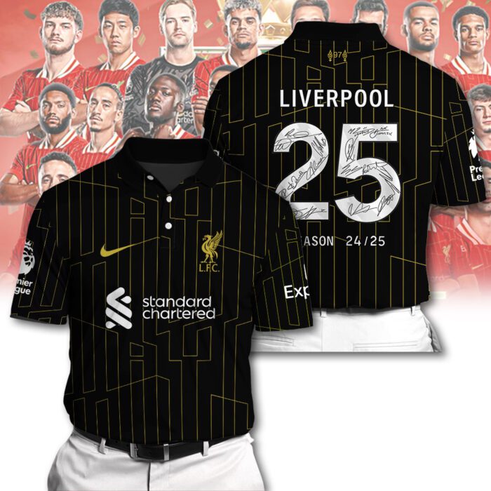 Liverpool FC Champion 2024/25 Premier League Polo Shirt GCL1528