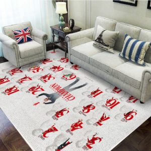 Liverpool FC Champion 2024/25 Premier League Rectangular Rug GCL1248