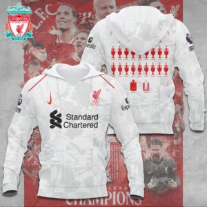 Liverpool FC Champion 2024/25 Premier League Unisex Performance Hoodie GCL1498