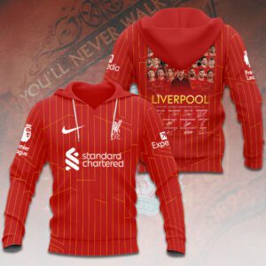 Liverpool FC Champion 2024/25 Premier League Unisex Performance Hoodie GCL1503