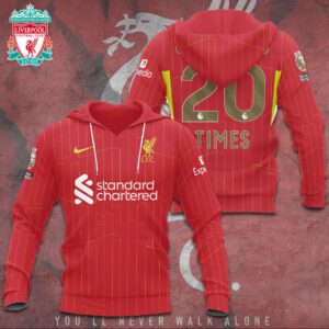 Liverpool FC Champion 2024/25 Premier League Unisex Performance Hoodie GCL1512