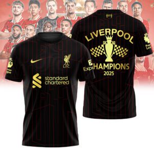 Liverpool FC Champion 2024/25 Premier League Unisex Performance T-Shirt GCL1226