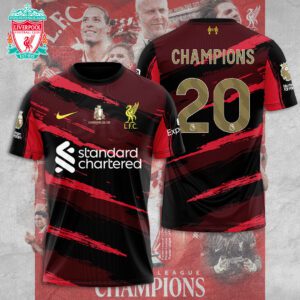 Liverpool FC Champion 2024/25 Premier League Unisex Performance T-Shirt GCL1227