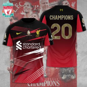Liverpool FC Champion 2024/25 Premier League Unisex Performance T-Shirt GCL1236