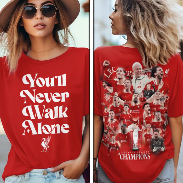 Liverpool FC Champion 2024/25 Premier League Unisex Performance T-Shirt GCL1242
