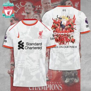 Liverpool FC Champion 2024/25 Premier League Unisex Performance T-Shirt GCL1257