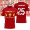 Liverpool FC Champion 2024/25 Premier League Unisex Performance T-Shirt GCL1276