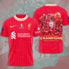 Liverpool FC Champion 2024/25 Premier League Unisex Performance T-Shirt GCL1283