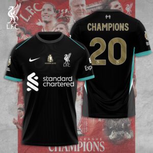 Liverpool FC Champion 2024/25 Premier League Unisex Performance T-Shirt GCL1327
