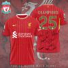 Liverpool FC Champion 2024/25 Premier League Unisex Performance T-Shirt GCL1362