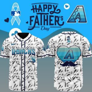 MLB Arizona Diamondbacks Happy Father 's Day Baseball Jersey DBJ1775