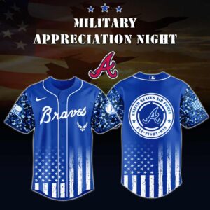 MLB Atlanta Braves Air Force Military Appreciation Baseball Jersey DBJ1741