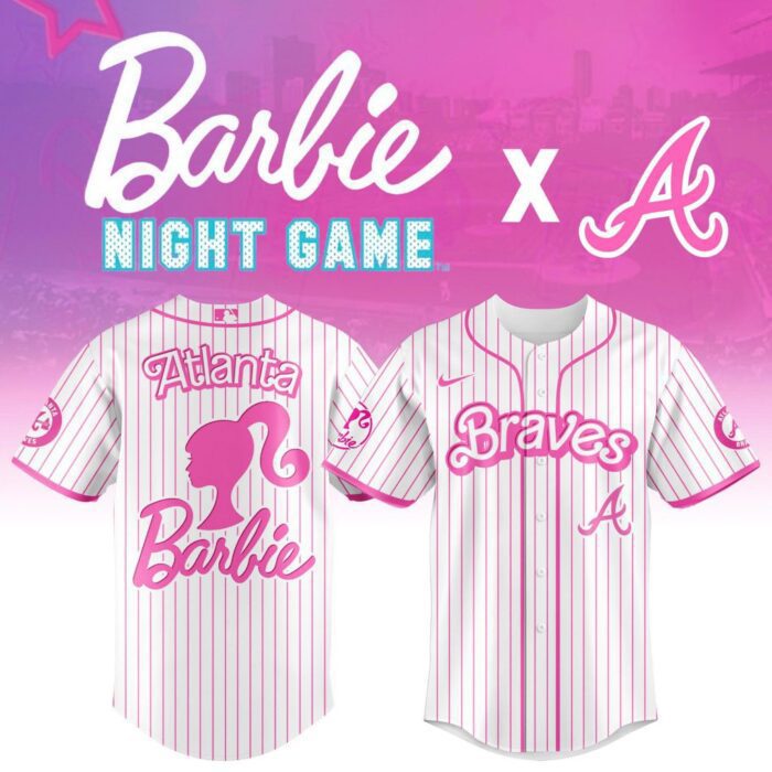 MLB Atlanta Braves X Barbie Baseball Jersey DBJ1715