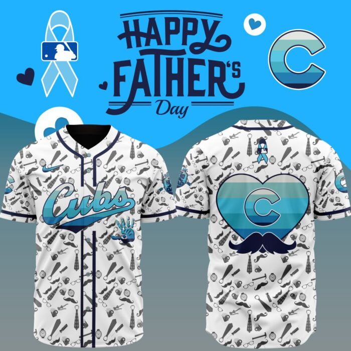 MLB Chicago Cubs Happy Father's Day Baseball Jersey DBJ1769