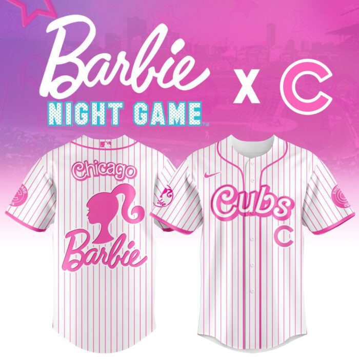 MLB Chicago Cubs X Barbie Baseball Jersey DBJ1710