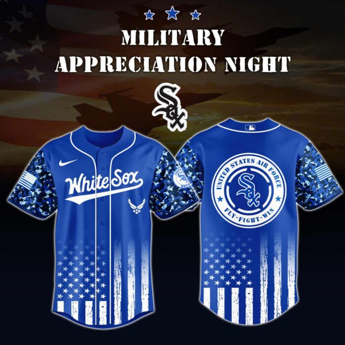 MLB Chicago White Sox Air Force Military Appreciation Baseball Jersey DBJ1735