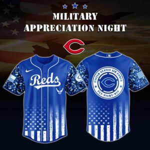 MLB Cincinnati Reds Air Force Military Appreciation Baseball Jersey DBJ1737