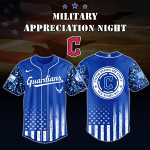 MLB Cleveland Guardians Air Force Military Appreciation Baseball Jersey DBJ1739
