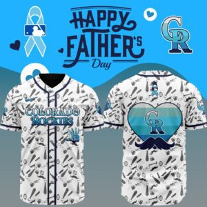 MLB Colorado Rockies Happy Father's Day Baseball Jersey DBJ1770