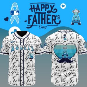 MLB Los Angeles Angels Happy Father's Day Baseball Jersey DBJ1764