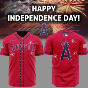 MLB Los Angeles Angels Happy Independence Day Baseball Jersey DBJ1433