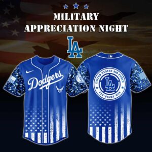 MLB Los Angeles Dodgers Air Force Military Appreciation Baseball Jersey DBJ1730