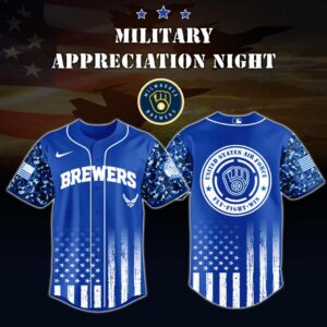 MLB Milwaukee Brewers Air Force Military Appreciation Baseball Jersey DBJ1731