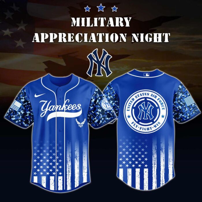 MLB New York Yankees Air Force Military Appreciation Baseball Jersey DBJ1725