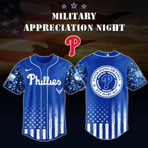 MLB Philadelphia Phillies Air Force Military Appreciation Baseball Jersey DBJ1719