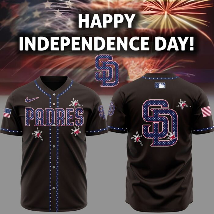 MLB San Diego Padres Happy Independence Day Baseball Jersey DBJ1425