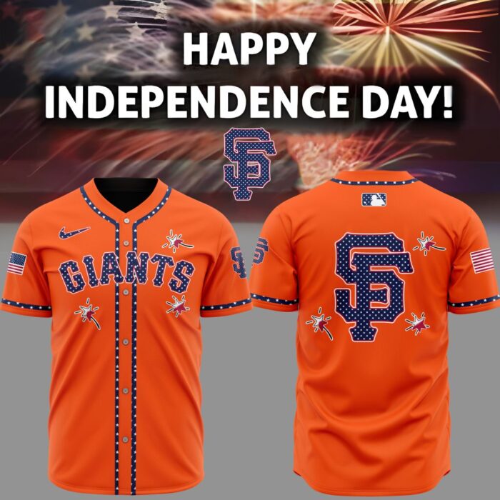 MLB San Francisco Giants Happy Independence Day Baseball Jersey DBJ1422