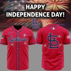 MLB St. Louis Cardinals Happy Independence Day Baseball Jersey DBJ1423