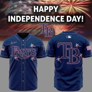 MLB Tampa Bay Rays Happy Independence Day Baseball Jersey DBJ1419