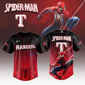 MLB Texas Rangers X Spider-Man Baseball Jersey DBJ1269