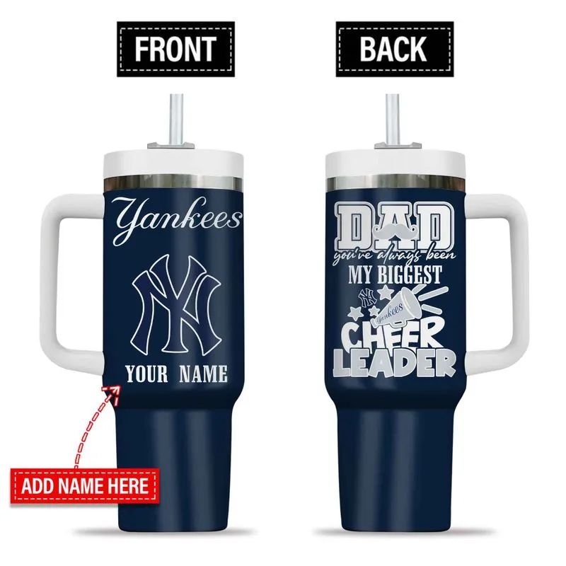 New York Yankees My Biggest Cheer Leader Gift For Father's Day Limited Edition 40oz Tumbler