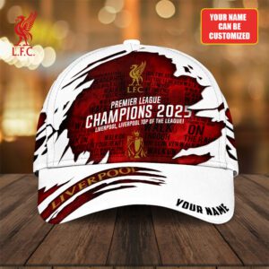 Personalized Liverpool FC Champion 2024/25 Premier League Classic Cap GCL1315