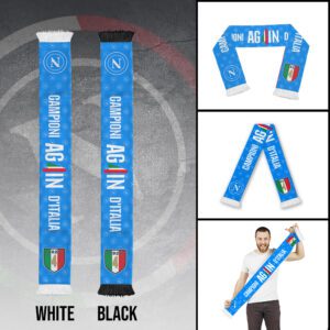 S.S.C. Napoli Champion 2025 Ruffneck Soccer Scarf RSC1005