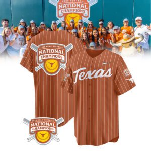 2025 NCAA Texas Longhorns Softball Women's College World Series Champions Jersey FBH1037