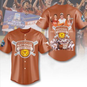 2025 NCAA Texas Longhorns Softball Women's College World Series Champions Jersey FBH1042