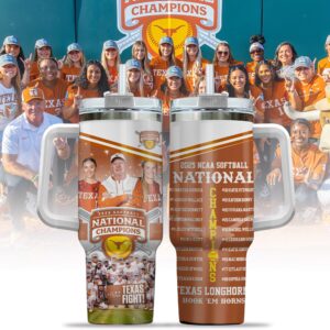 2025 NCAA Texas Longhorns Softball Women's College World Series Champions Stanley Tumbler FBH1057