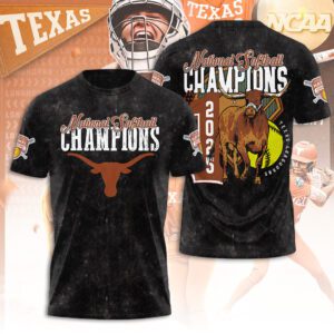 2025 NCAA Texas Longhorns Softball Women's College World Series Champions Unisex Performance T-Shirt FBH1045