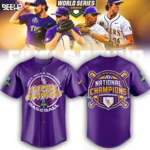 LSU Tigers 2025 NCAA Baseball Men's College World Series Champions Jersey