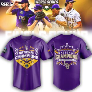 LSU Tigers 2025 NCAA Baseball Men's College World Series Champions Jersey