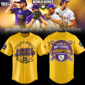 LSU Tigers 2025 NCAA Baseball Men's College World Series Champions Jersey